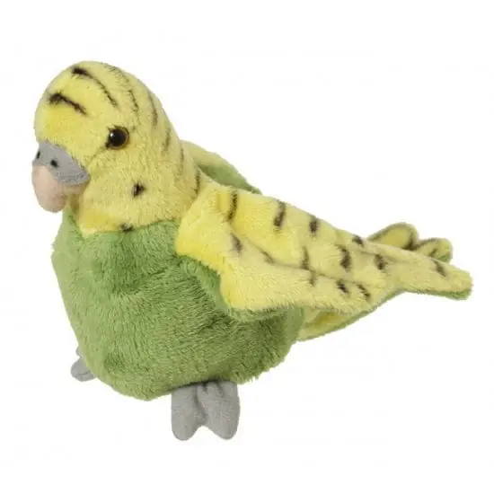 Nature Planet parkiet knuffel - pluche - groen - 16 cm Speciale Aanbieding