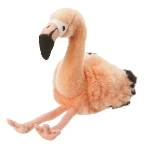 Finale Uitverkoop Nature Planet flamingo knuffel - pluche - roze - 18 cm - tropische vogel - dierenknuffel