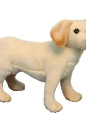 Hansa Labrador pup knuffel - pluche - blond - 35 cm Seizoensaanbieding