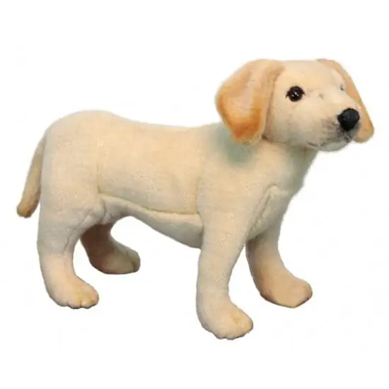 Hansa Labrador pup knuffel - pluche - blond - 35 cm Seizoensaanbieding