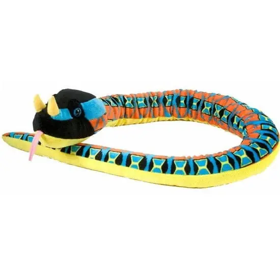 Finale Uitverkoop Pluche neushoornadder knuffel - slang - 137 cm - pluche