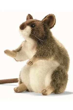 Hansa pluche muis knuffel - 15 cm - realistisch - zacht Superprijs