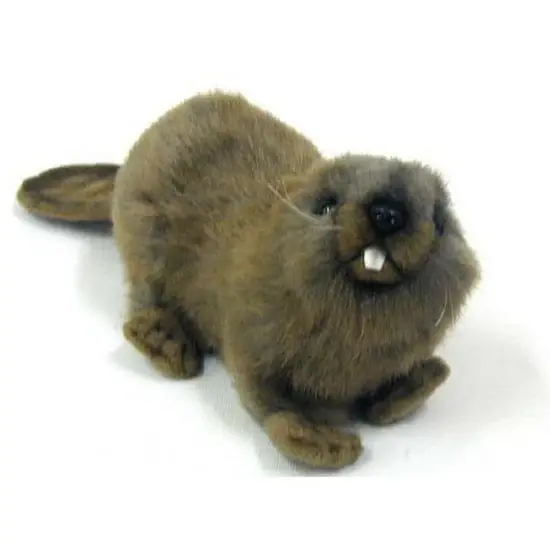 Hansa bever knuffel - pluche - 20 cm - beverknuffel Hoge Kwaliteit