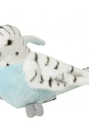 Alleen Vandaag Nature Planet grasparkiet knuffel - pluche - 16 cm - blauw - vogel
