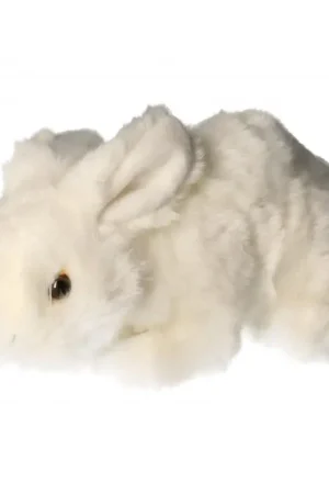 Actieprijs Konijn knuffel - pluche - wit - 20 cm - dierenknuffel