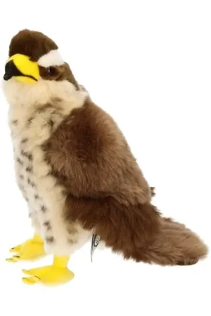 Actieprijs Pluche havik knuffel - bruin/wit - 23 cm - roofvogel - vogelknuffel