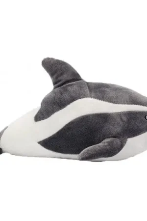 Weekendaanbieding Pluche dolfijn knuffel - grijs - 35 cm - zee knuffel