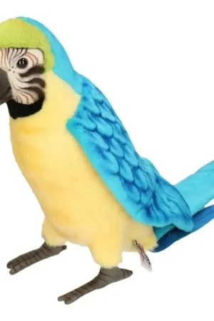 Hansa Ara Papegaai Knuffel - blauw - pluche - 72 cm Lage Prijs