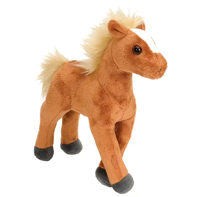 Populair Wild Republic paardje knuffel - pluche - 20 cm - bruin - dierenknuffel