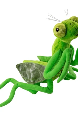 Laatste Versie Bidsprinkhaan knuffel - pluche - groen - 35 cm