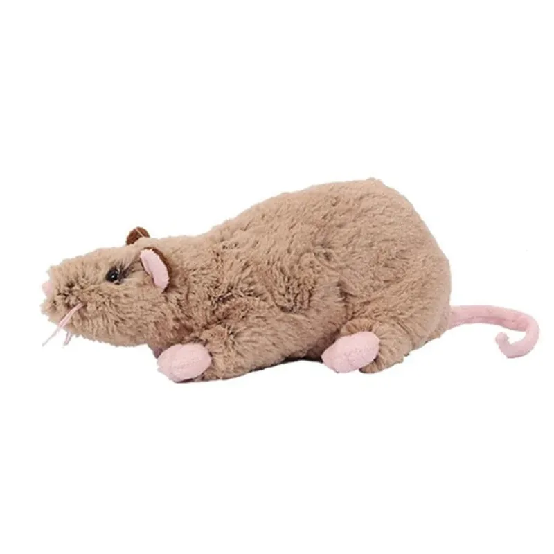 Pluche rat knuffel - bruin - 22 cm - dierenknuffel Betaalbaar