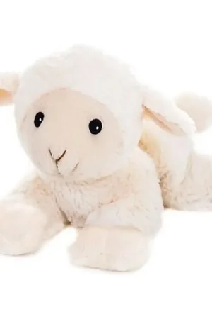 Magnetron warmte knuffel schaap - wit - 18 cm - geurknuffel Nu Kopen