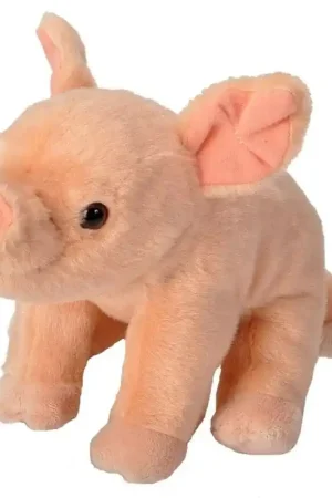 Wild Republic varken knuffel - pluche - roze - 20 cm - boerderij Dagaanbieding