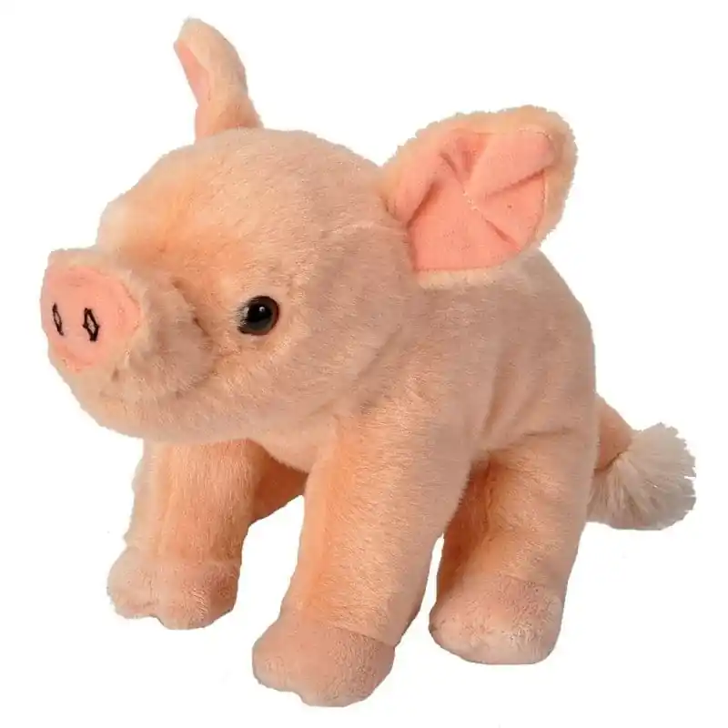Wild Republic varken knuffel - pluche - roze - 20 cm - boerderij Dagaanbieding