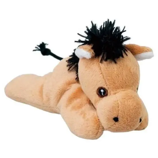 Flitsaanbieding Nature Planet Paardje - lichtbruin - pluche - 13 cm - knuffel