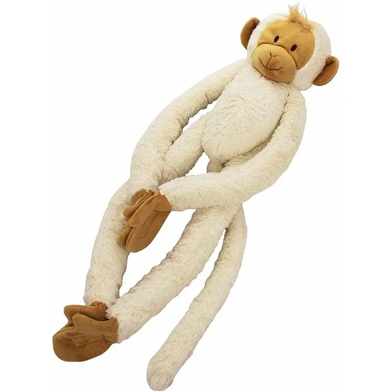 Alleen Vandaag Happy Horse knuffel aap wit - pluche - 23 cm - slingeraap