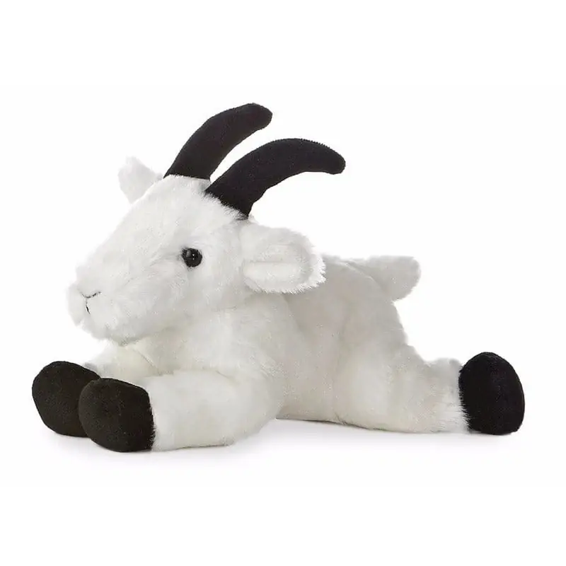 Direct Beschikbaar Aurora pluche geit - knuffel - 20 cm - boerderij dier