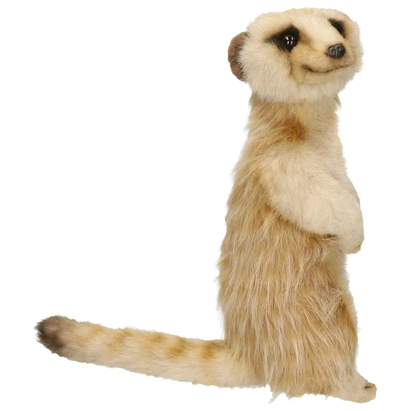 Hansa stokstaartje knuffel - pluche - 26 cm - zittend Koop Vandaag