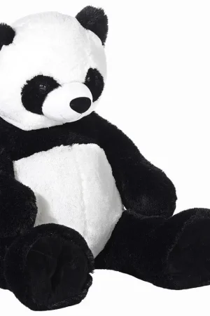 Heunec Panda knuffel - pluche - 100 cm - zwart wit Premium