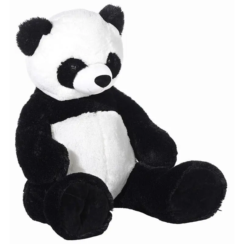 Heunec Panda knuffel - pluche - 100 cm - zwart wit Premium