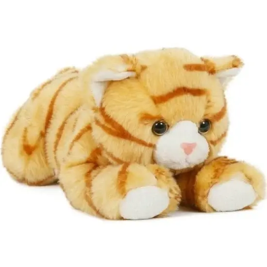 Lage Prijs Oranje kat knuffel - pluche - 25 cm - dierenknuffel