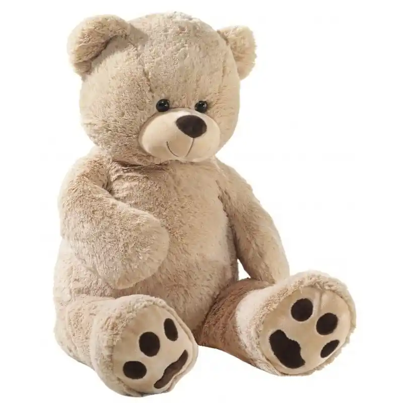 Koop Vandaag Grote pluche knuffelbeer beige - 100 cm - knuffel - cadeau