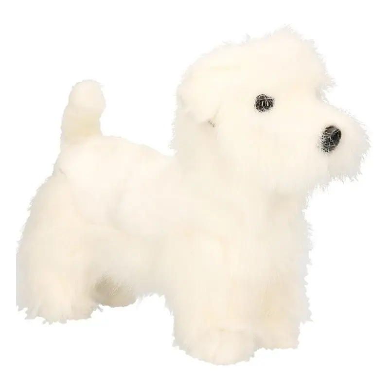 Hansa West Highland Terrier knuffel - pluche - 26 cm - realistisch Finale Uitverkoop