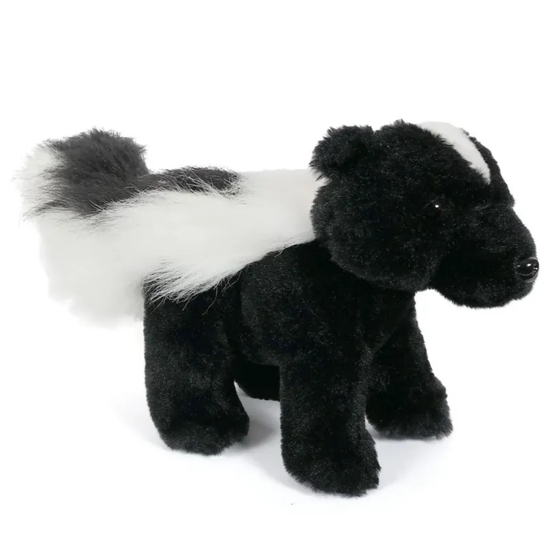 Pluche stinkdier knuffel - pluche - 25 cm - zwart/wit - dierenknuffel Finale Uitverkoop