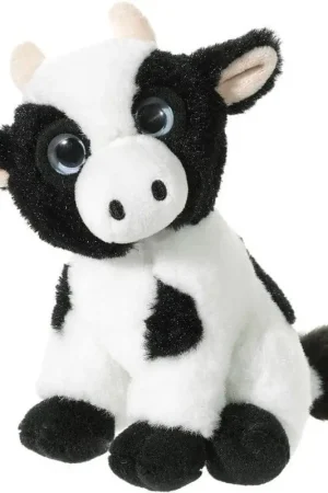 Pluche koe knuffel - 14 cm - zacht - boerderij knuffel Tijdelijk Beschikbaar