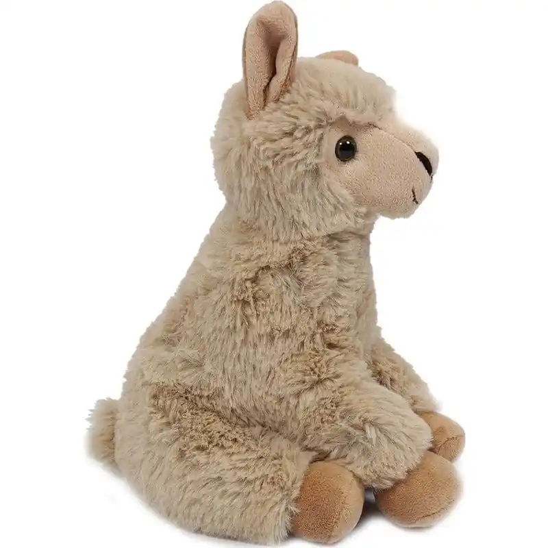 Pluche alpaca knuffel beige - zittend - 24 cm Tijdelijk Beschikbaar