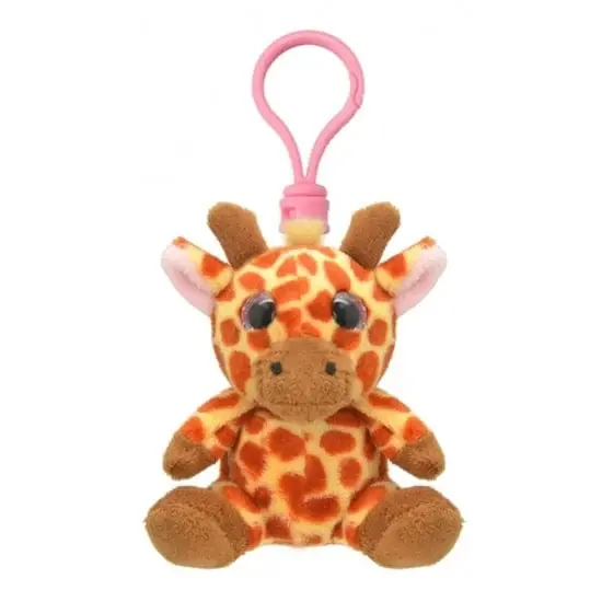 Sleutelhanger giraf knuffel - pluche - 9 cm - dierenaccessoire Direct Beschikbaar