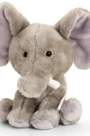 Weekendaanbieding Keel Toys olifant knuffel - pluche - 14 cm - dierenknuffel