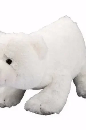 MBW ijsbeer knuffel - pluche - 17 cm - kraalogen Koop Vandaag