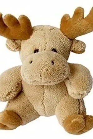 MBW eland knuffel - pluche - 15 cm - bruin - dierenknuffel Koopje