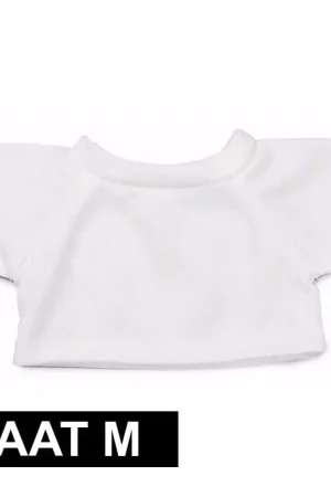Koop Vandaag Knuffel kleding wit T-shirt M - katoen - Clothies