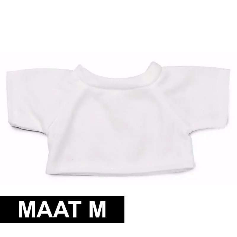 Koop Vandaag Knuffel kleding wit T-shirt M - katoen - Clothies