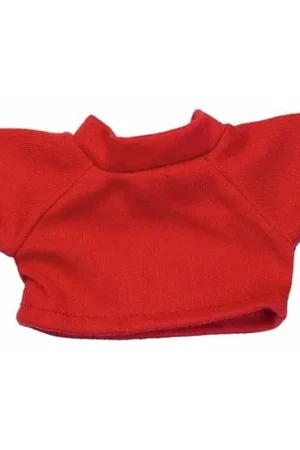 Beperkt Aanbod Rood T-shirt voor Clothies knuffel - maat S - katoen