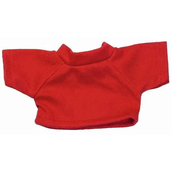Beperkt Aanbod Rood T-shirt voor Clothies knuffel - maat S - katoen