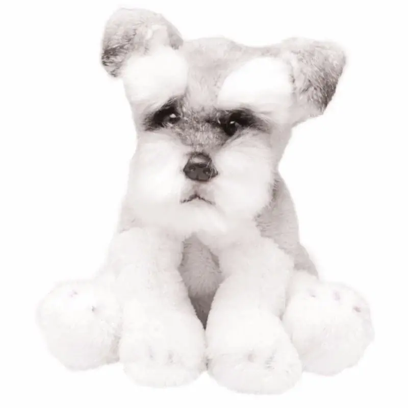 Nieuw Suki Gifts Schnauzer knuffel - pluche - wit/grijs - 13 cm