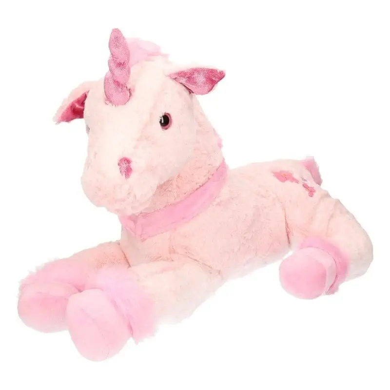 Koopje Lichtroze pluche eenhoorn knuffel - 62 cm - unicorn - cadeau