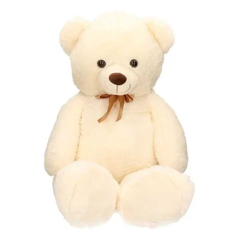 Knuffelbeer XL - pluche - 100 cm - extra groot - beige Favoriet