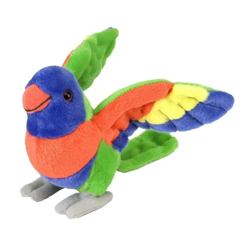 Wild Republic lori papegaai knuffel - pluche - 25 cm - vogel Korting
