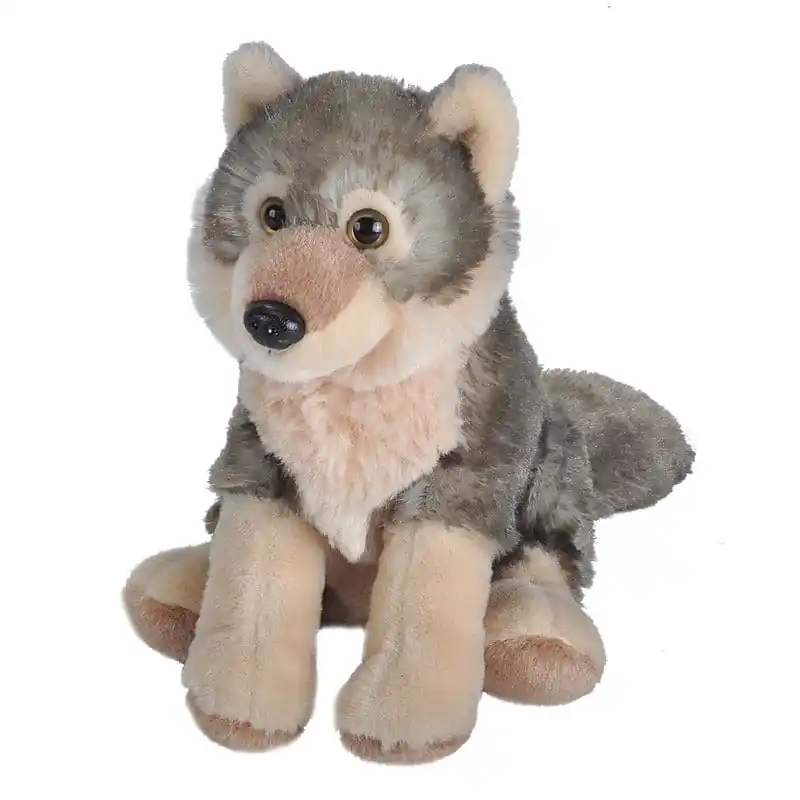 Wild Republic wolf knuffel - pluche - 16 cm - dierenknuffel Betaalbaar