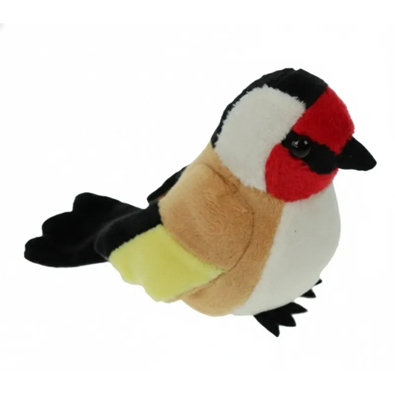 Putter vogel knuffel - pluche - 12 cm - vogels Finale Uitverkoop