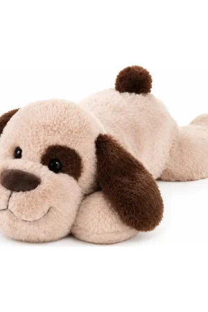 Grote pluche hond - bruin - 120 cm - knuffel Laatste Kans