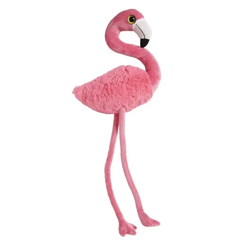 Nature Planet flamingo knuffel - pluche - roze - 100 cm - vogel Must-Have