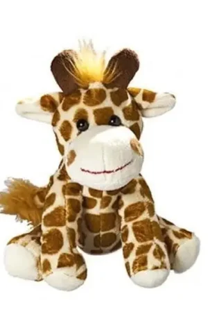 Pluche giraffe knuffel - 18,5 cm - polyester - knuffeldier Superprijs