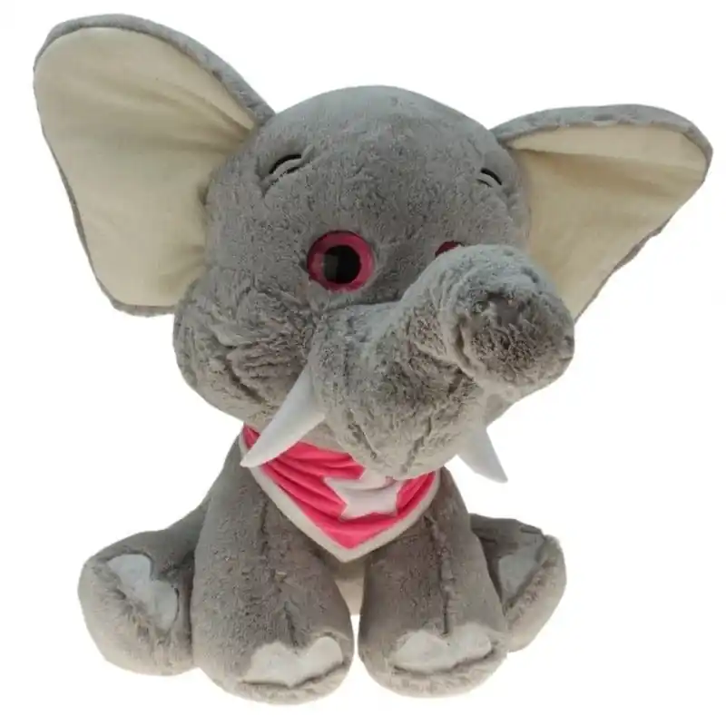 Kruger olifant knuffel Emilia - pluche - grijs - 25 cm - olifantenknuffel Betrouwbaar