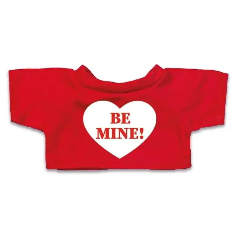 Bestel Nu Knuffelkleding Be Mine - rood t-shirt - maat M - Clothies