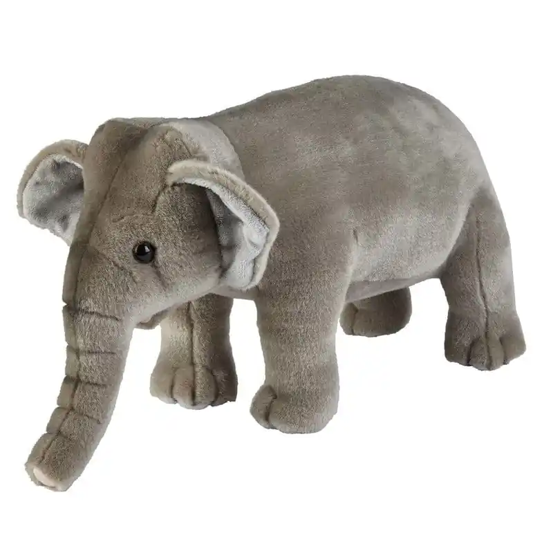 Ravensden olifant knuffel - pluche - grijs - 28 cm - dierenknuffel Seizoensaanbieding